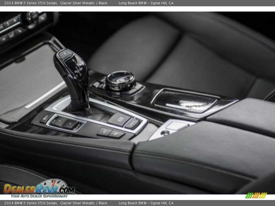 2014 BMW 5 Series 550i Sedan Glacier Silver Metallic / Black Photo #18
