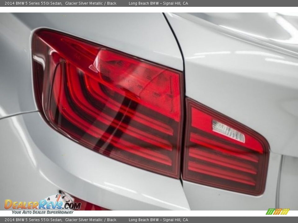 2014 BMW 5 Series 550i Sedan Glacier Silver Metallic / Black Photo #20