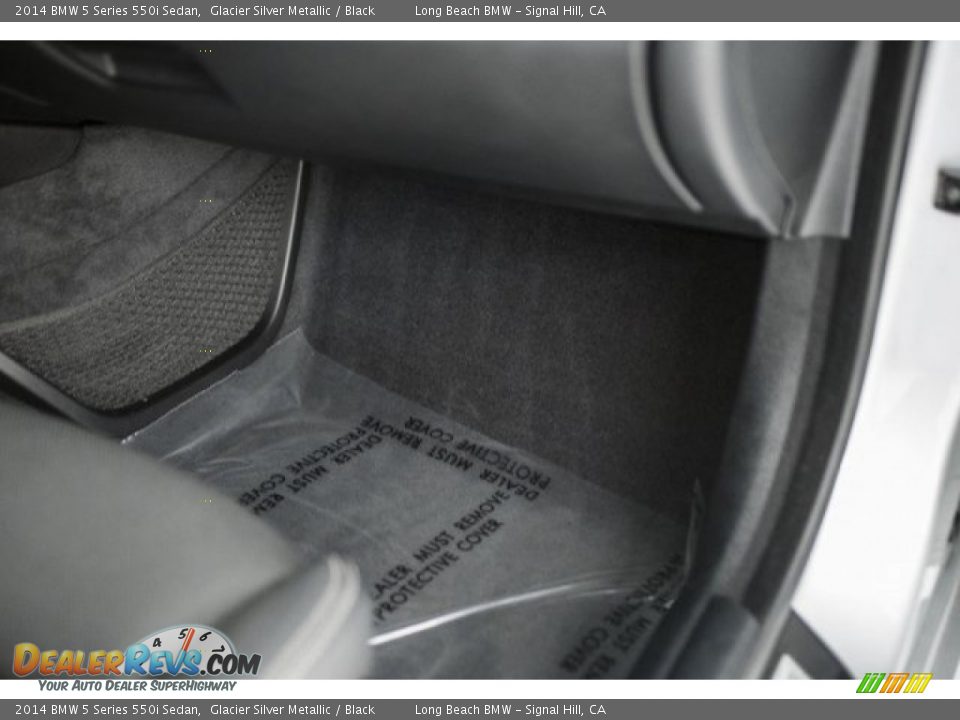 2014 BMW 5 Series 550i Sedan Glacier Silver Metallic / Black Photo #21