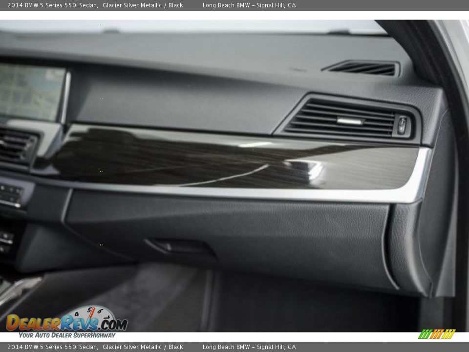 2014 BMW 5 Series 550i Sedan Glacier Silver Metallic / Black Photo #22