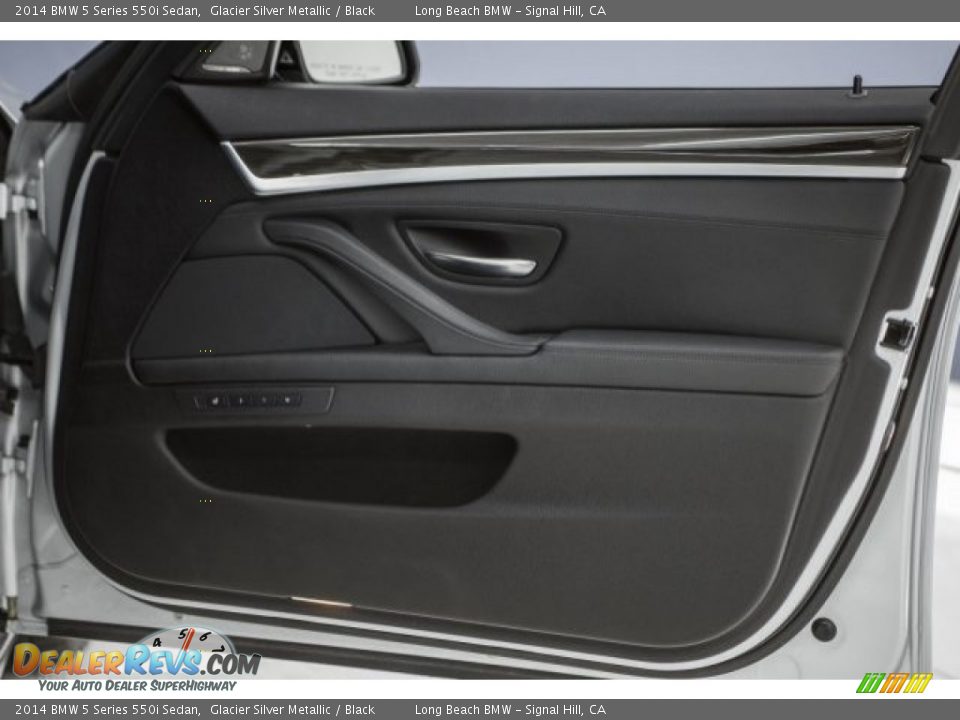 2014 BMW 5 Series 550i Sedan Glacier Silver Metallic / Black Photo #23
