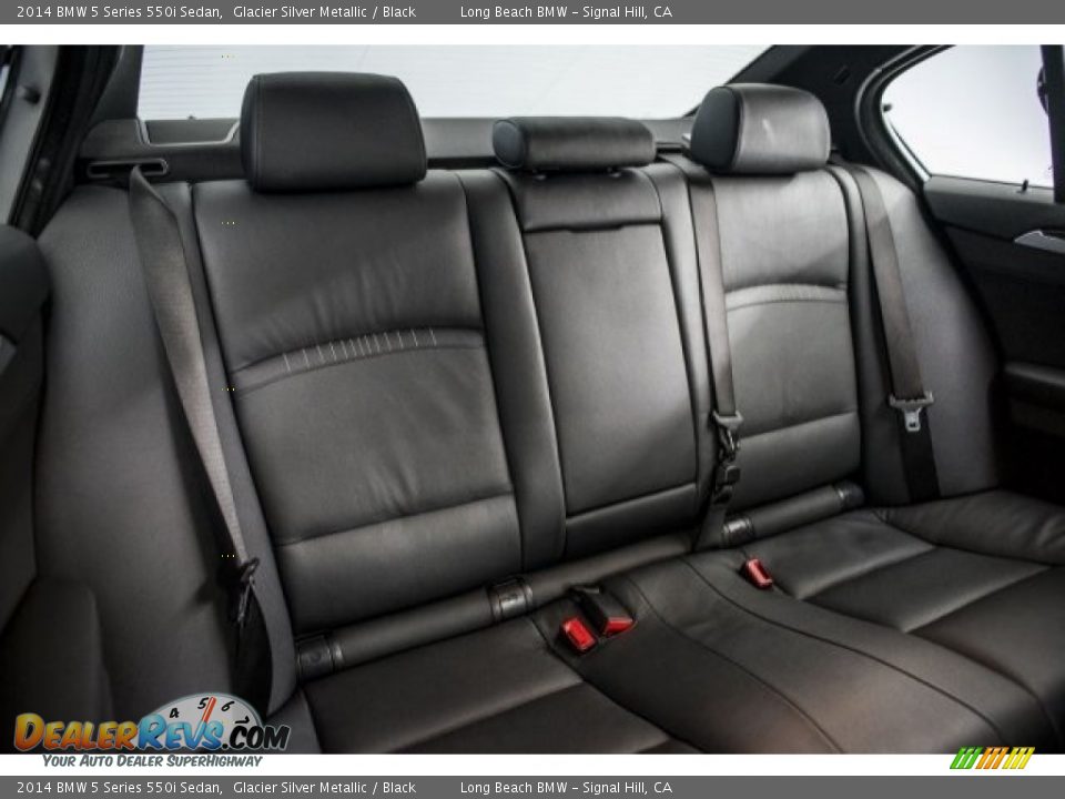 2014 BMW 5 Series 550i Sedan Glacier Silver Metallic / Black Photo #27