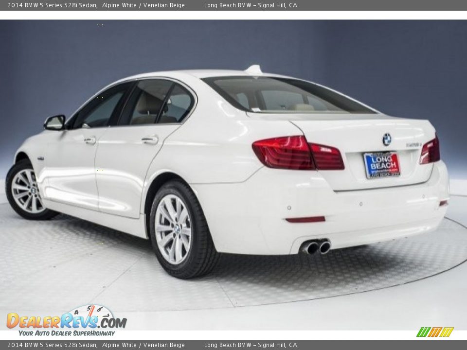 2014 BMW 5 Series 528i Sedan Alpine White / Venetian Beige Photo #10
