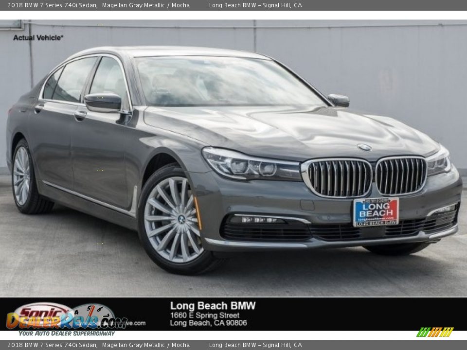 2018 BMW 7 Series 740i Sedan Magellan Gray Metallic / Mocha Photo #1