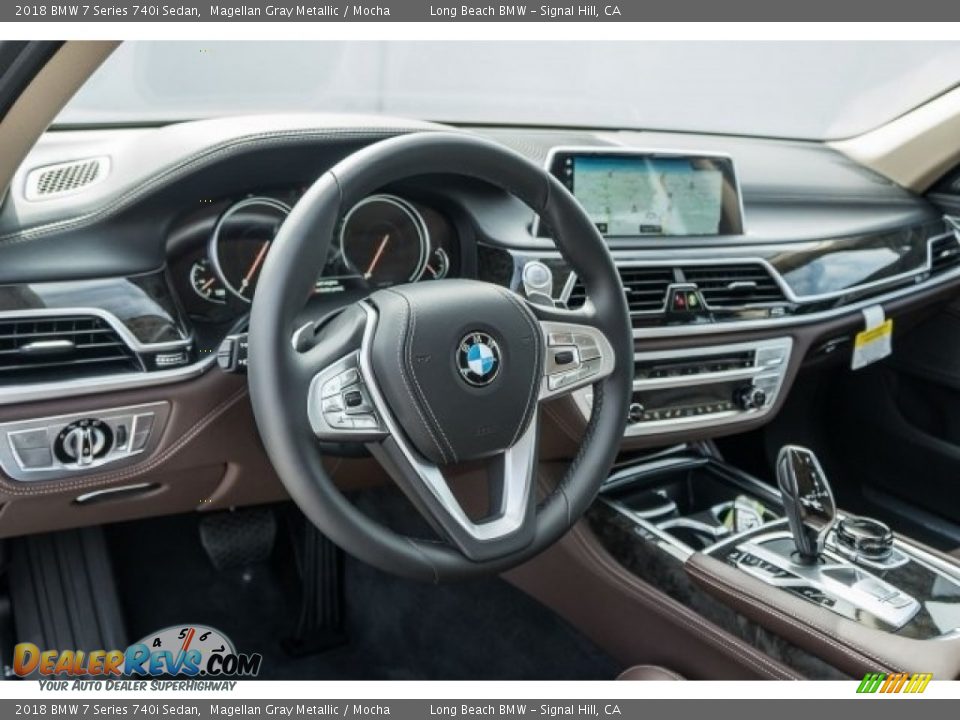 2018 BMW 7 Series 740i Sedan Magellan Gray Metallic / Mocha Photo #5