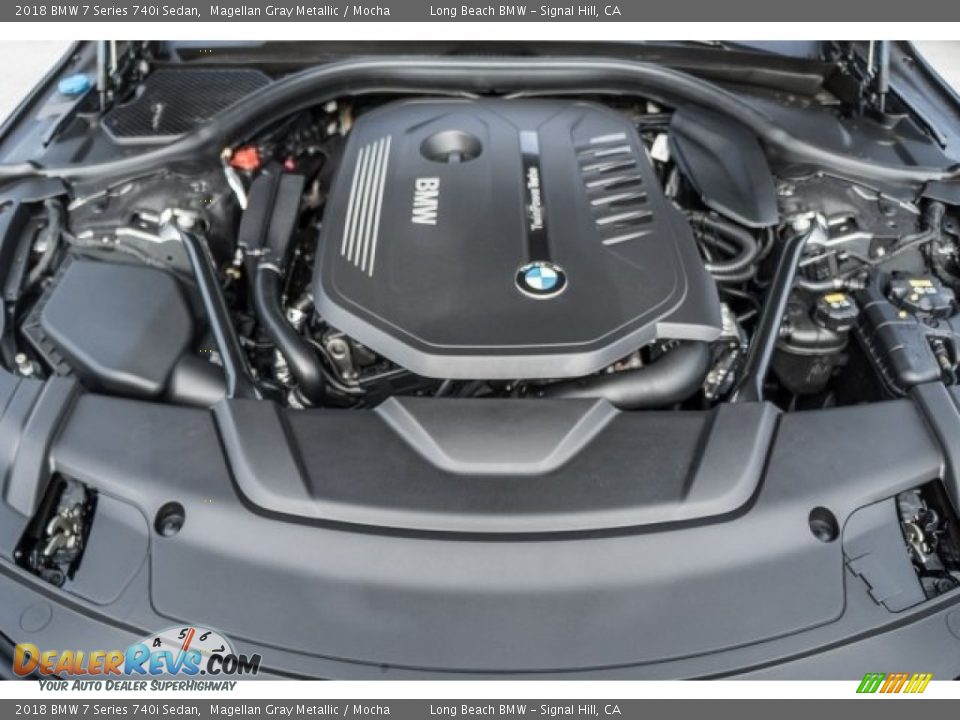 2018 BMW 7 Series 740i Sedan Magellan Gray Metallic / Mocha Photo #8
