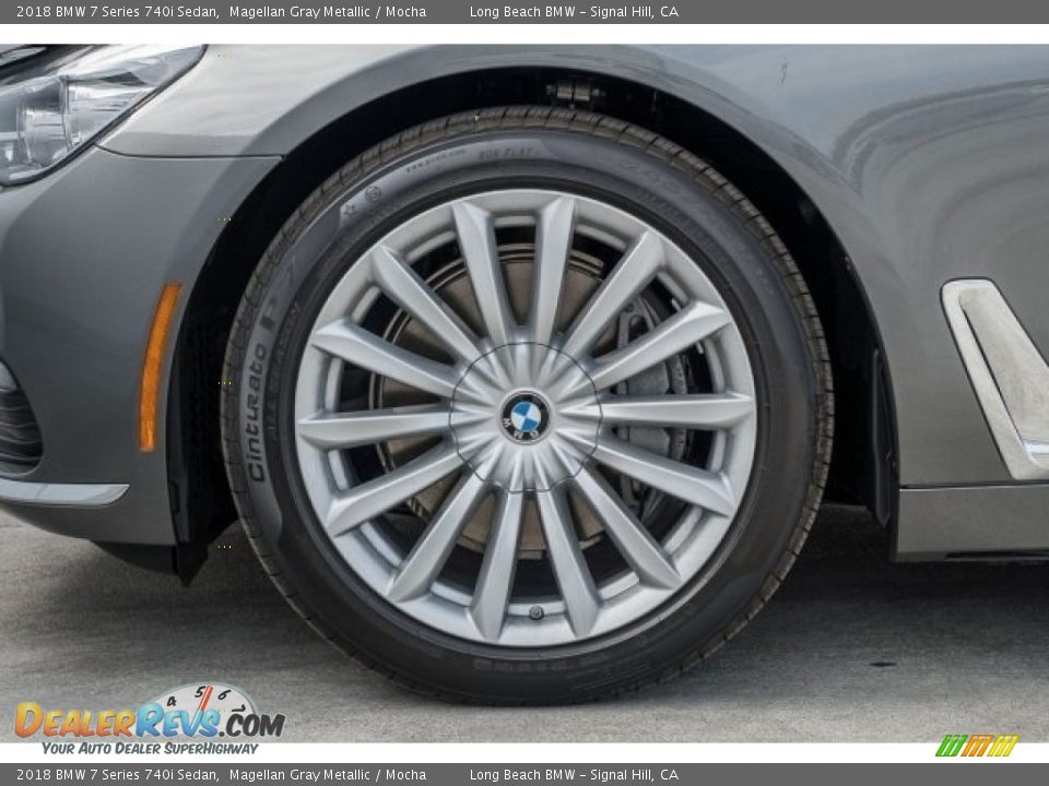 2018 BMW 7 Series 740i Sedan Magellan Gray Metallic / Mocha Photo #9