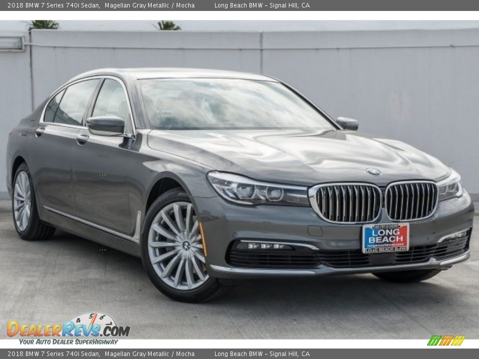 2018 BMW 7 Series 740i Sedan Magellan Gray Metallic / Mocha Photo #12