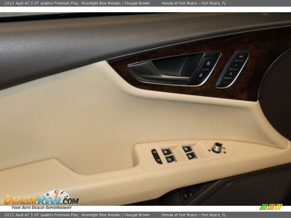 2013 Audi A7 3.0T quattro Premium Plus Moonlight Blue Metallic / Nougat Brown Photo #12