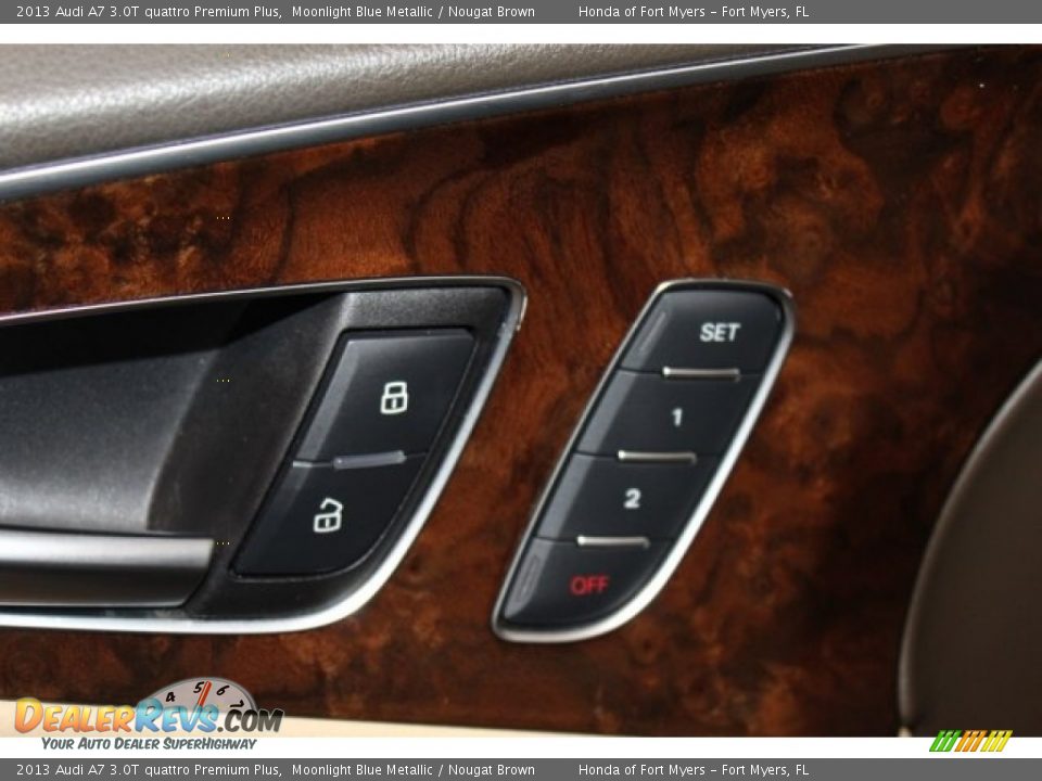 2013 Audi A7 3.0T quattro Premium Plus Moonlight Blue Metallic / Nougat Brown Photo #13