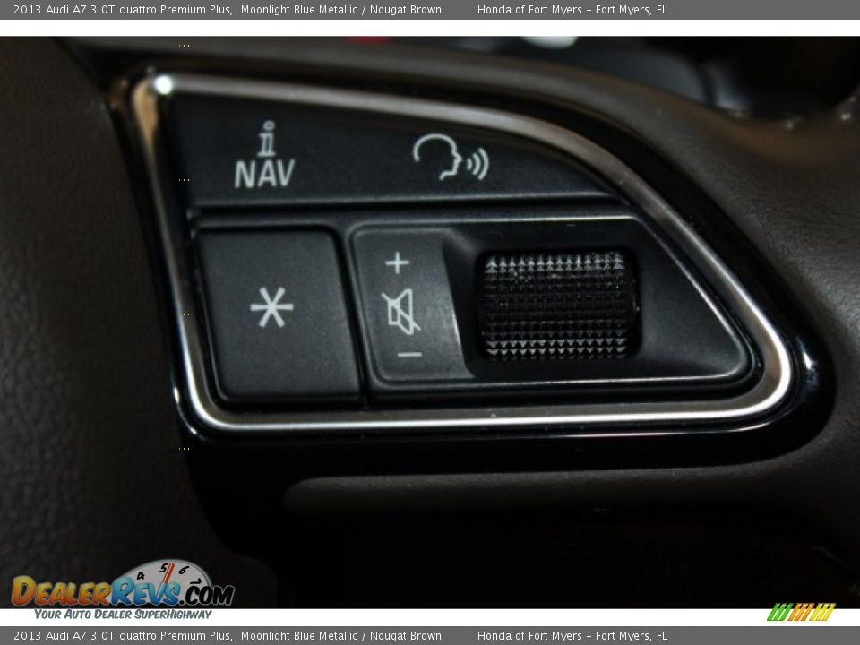 2013 Audi A7 3.0T quattro Premium Plus Moonlight Blue Metallic / Nougat Brown Photo #18