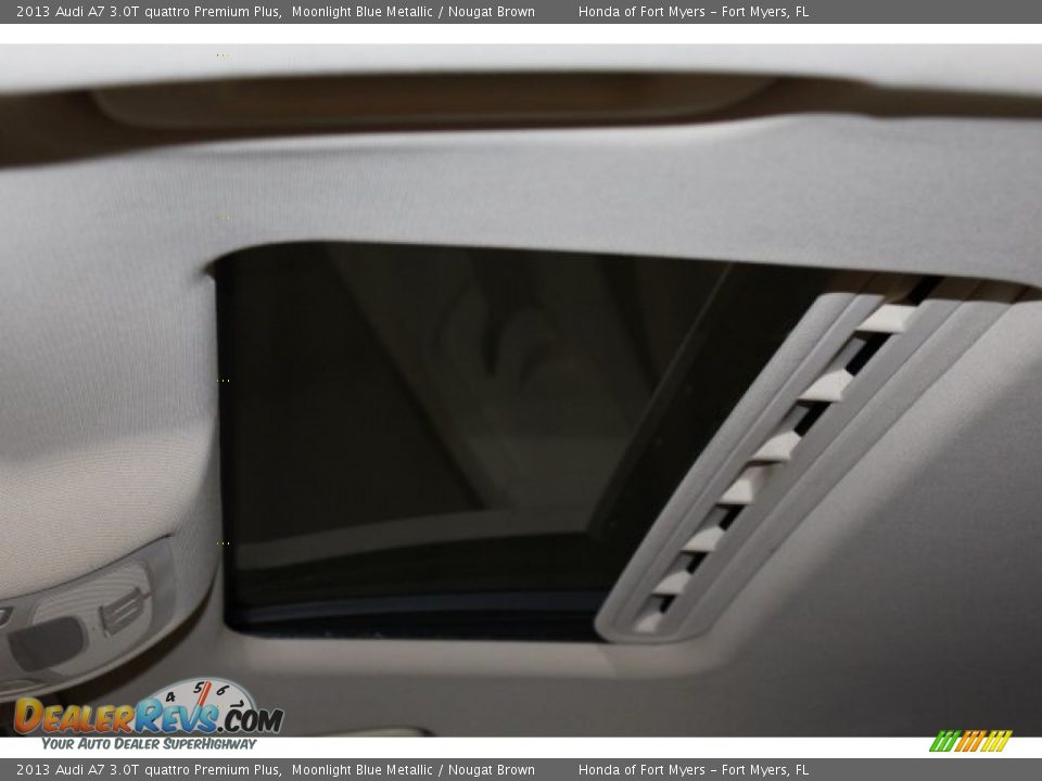 2013 Audi A7 3.0T quattro Premium Plus Moonlight Blue Metallic / Nougat Brown Photo #28