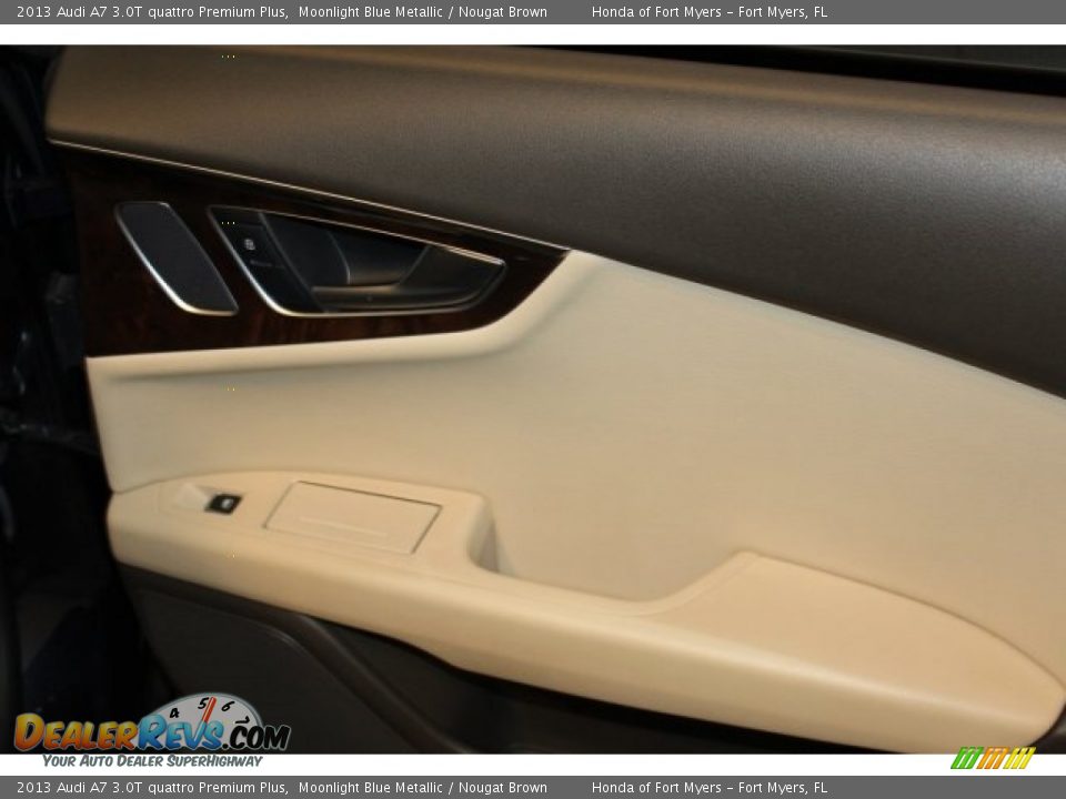 2013 Audi A7 3.0T quattro Premium Plus Moonlight Blue Metallic / Nougat Brown Photo #32