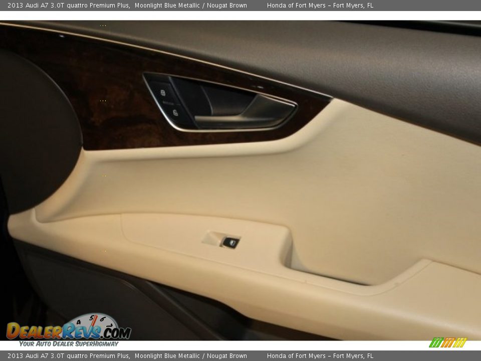 2013 Audi A7 3.0T quattro Premium Plus Moonlight Blue Metallic / Nougat Brown Photo #33