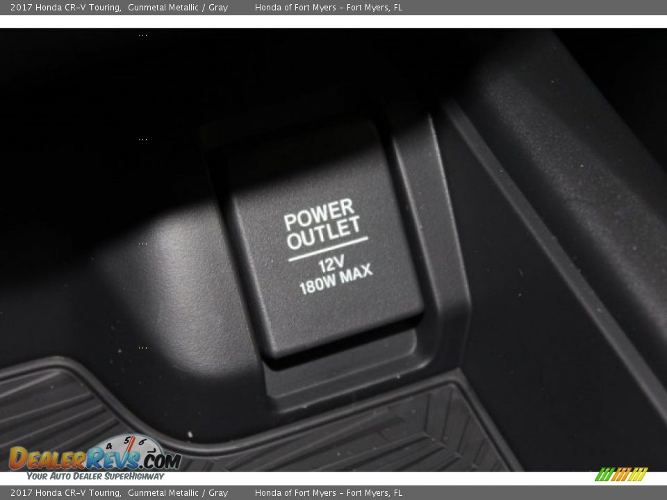 2017 Honda CR-V Touring Gunmetal Metallic / Gray Photo #24