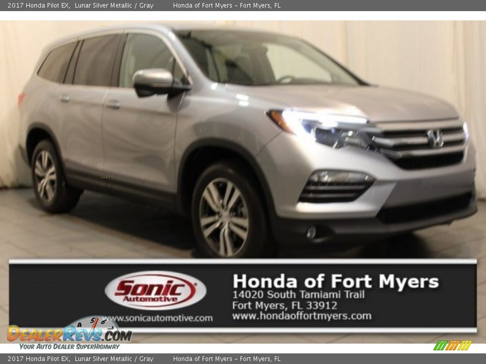 2017 Honda Pilot EX Lunar Silver Metallic / Gray Photo #1