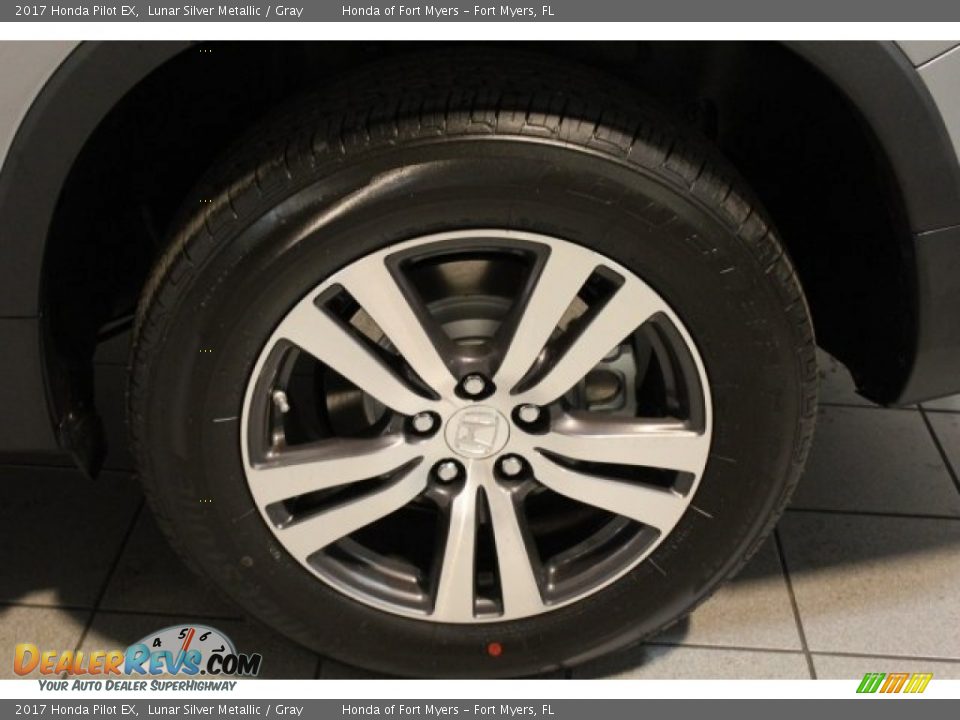 2017 Honda Pilot EX Lunar Silver Metallic / Gray Photo #6