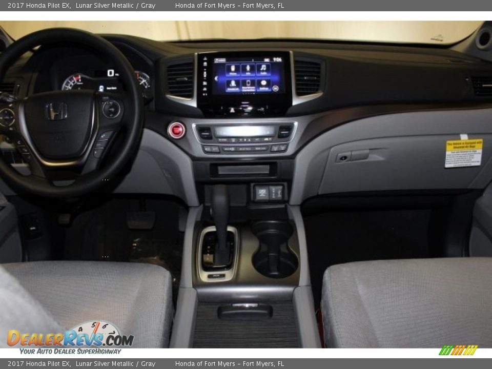 2017 Honda Pilot EX Lunar Silver Metallic / Gray Photo #7