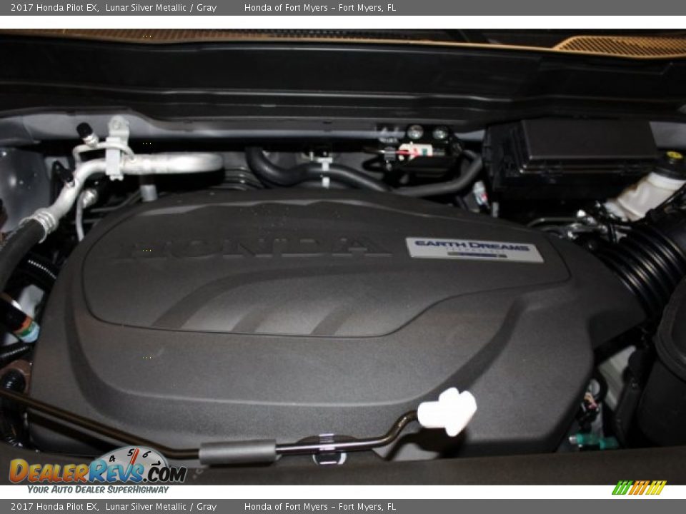 2017 Honda Pilot EX Lunar Silver Metallic / Gray Photo #28