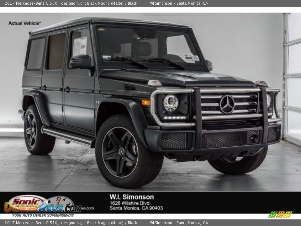 2017 Mercedes-Benz G 550 designo Night Black Magno (Matte) / Black Photo #1