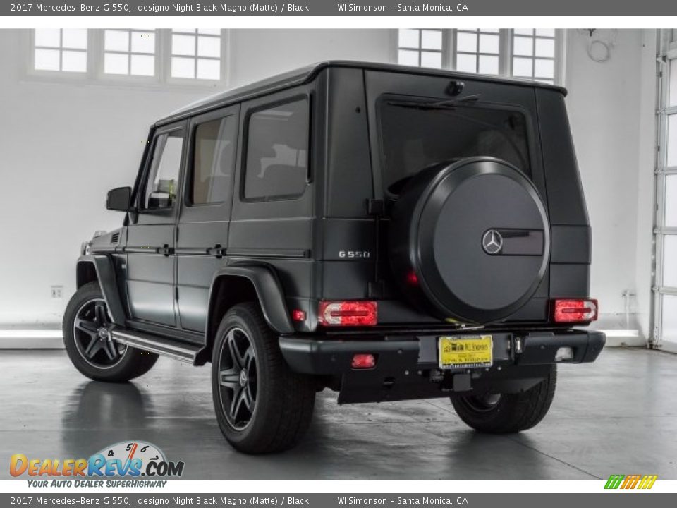 2017 Mercedes-Benz G 550 designo Night Black Magno (Matte) / Black Photo #3