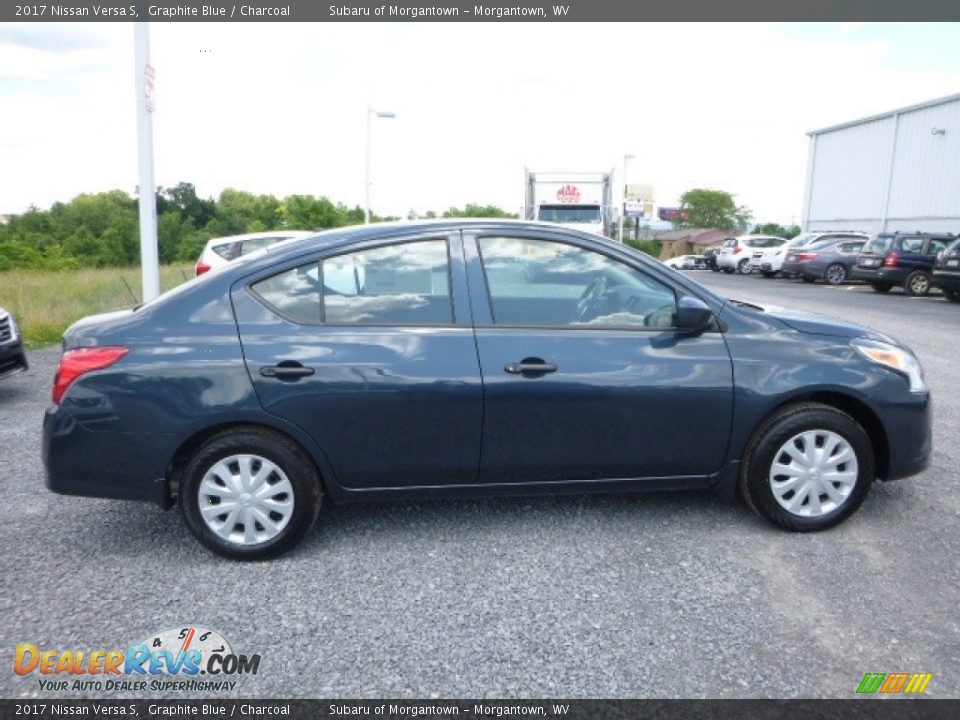 2017 Nissan Versa S Graphite Blue / Charcoal Photo #3