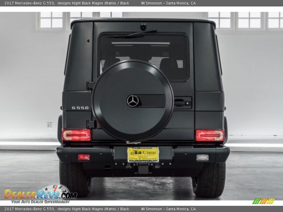 2017 Mercedes-Benz G 550 designo Night Black Magno (Matte) / Black Photo #4