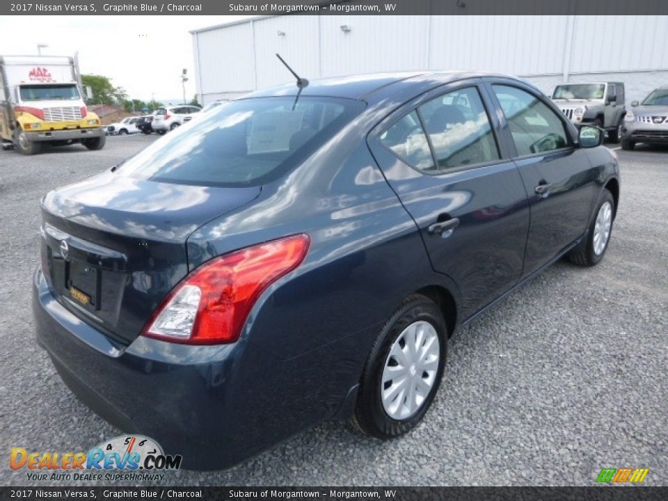 2017 Nissan Versa S Graphite Blue / Charcoal Photo #4