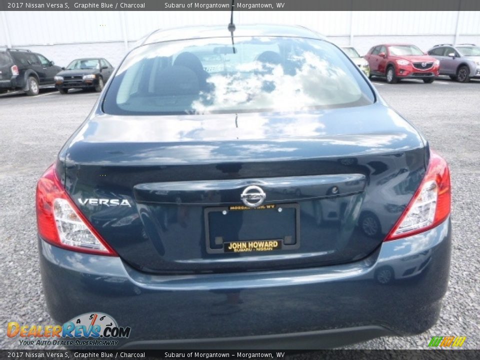 2017 Nissan Versa S Graphite Blue / Charcoal Photo #5