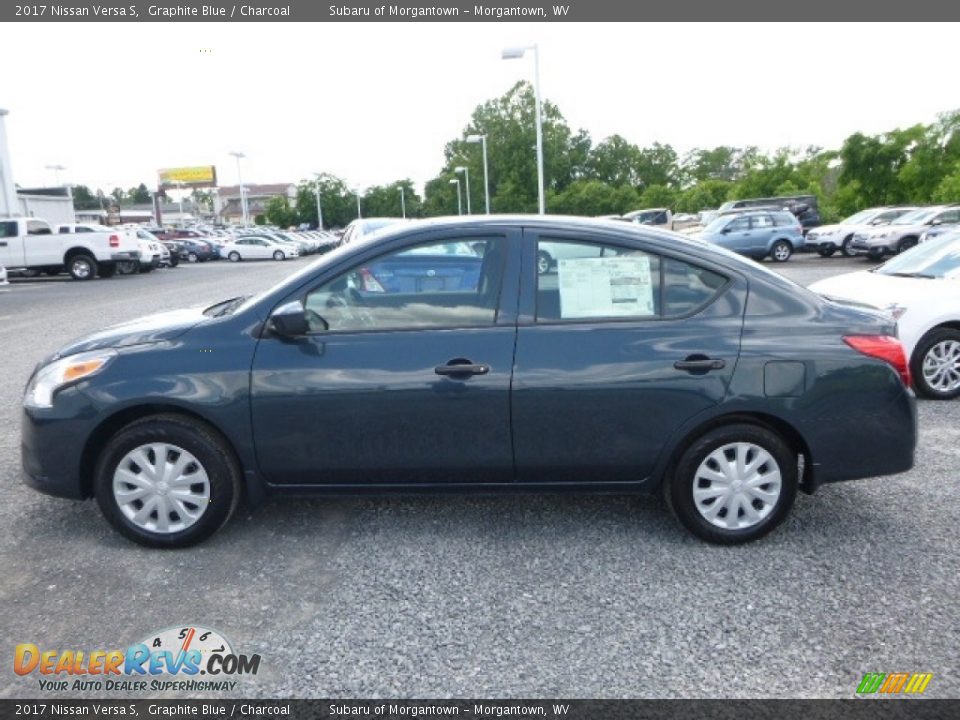 2017 Nissan Versa S Graphite Blue / Charcoal Photo #7