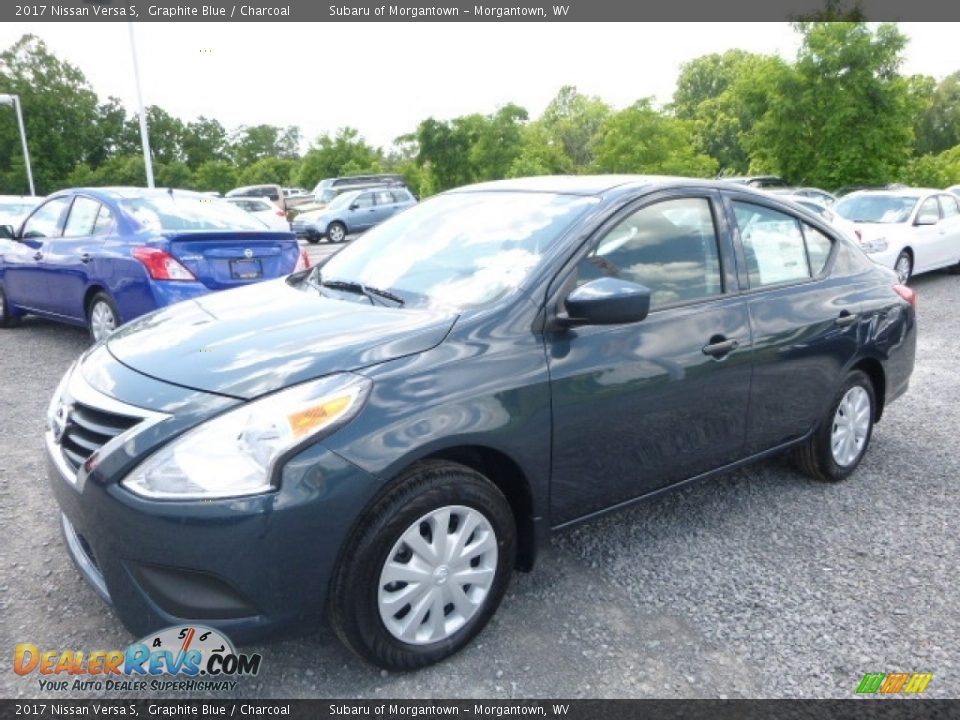 2017 Nissan Versa S Graphite Blue / Charcoal Photo #8