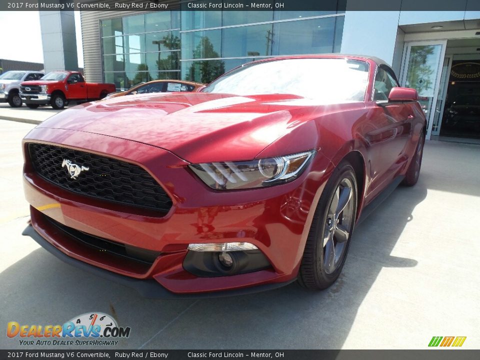2017 Ford Mustang V6 Convertible Ruby Red / Ebony Photo #1