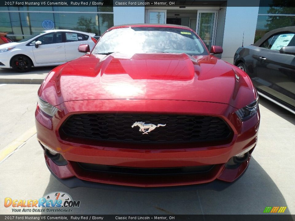 2017 Ford Mustang V6 Convertible Ruby Red / Ebony Photo #2