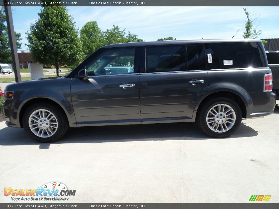 2017 Ford Flex SEL AWD Magnetic / Black Photo #2