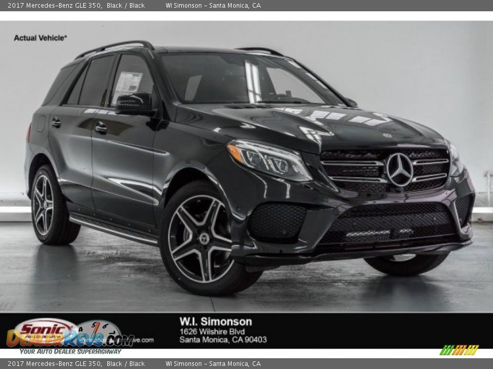 2017 Mercedes-Benz GLE 350 Black / Black Photo #1