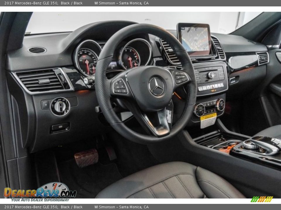 2017 Mercedes-Benz GLE 350 Black / Black Photo #6