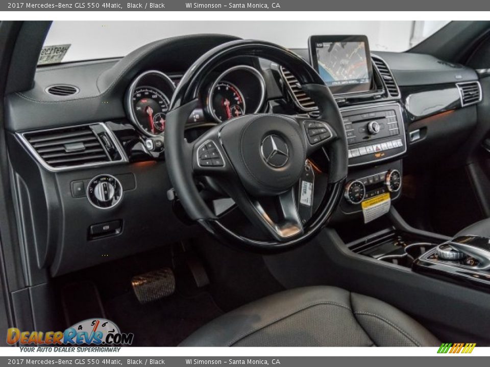 2017 Mercedes-Benz GLS 550 4Matic Black / Black Photo #6