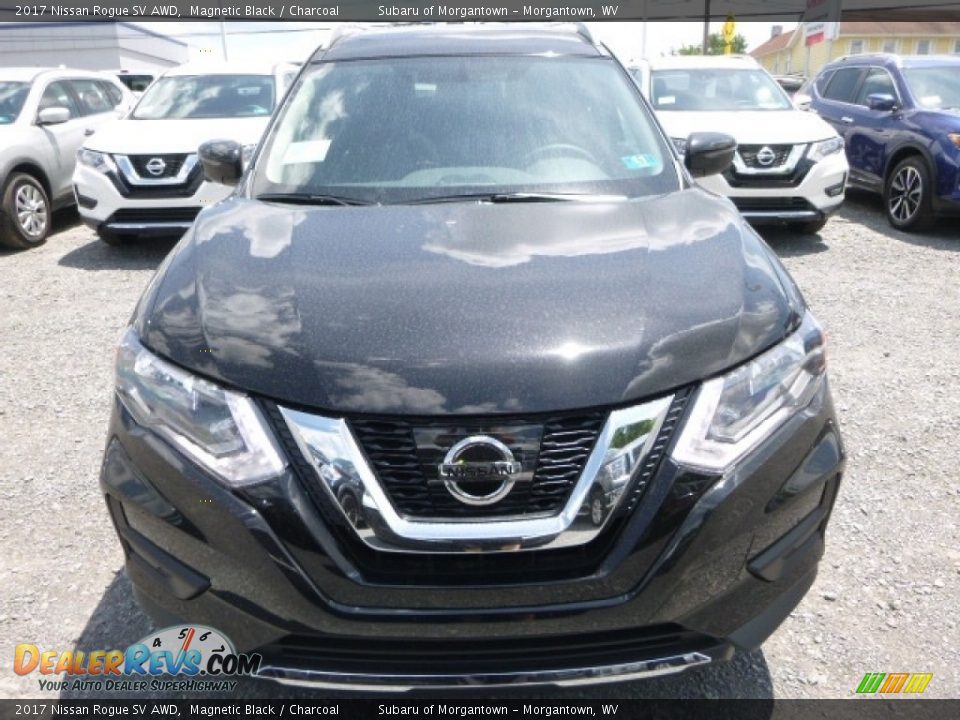 2017 Nissan Rogue SV AWD Magnetic Black / Charcoal Photo #13