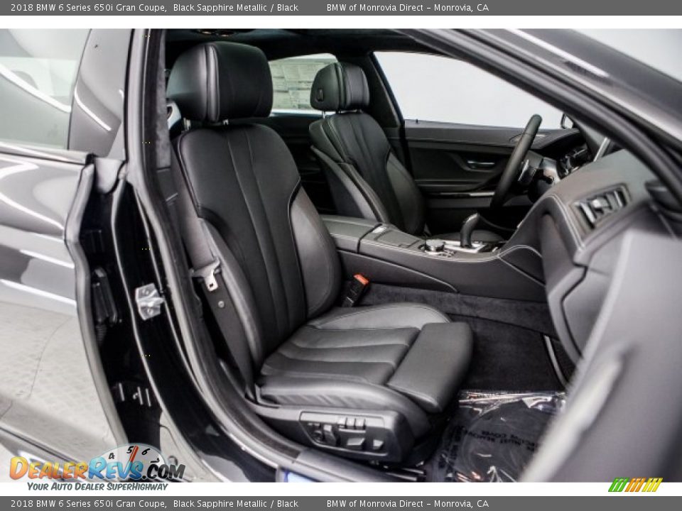 Black Interior - 2018 BMW 6 Series 650i Gran Coupe Photo #2
