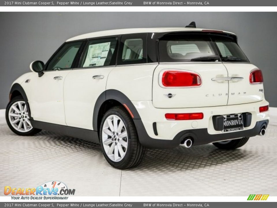 2017 Mini Clubman Cooper S Pepper White / Lounge Leather/Satellite Grey Photo #3