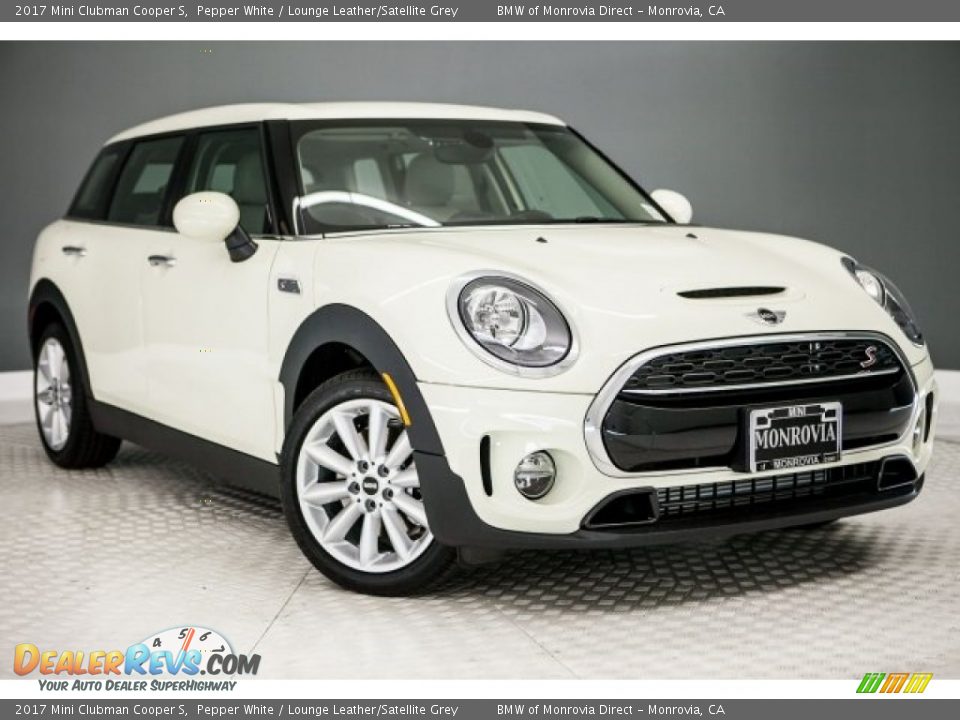 2017 Mini Clubman Cooper S Pepper White / Lounge Leather/Satellite Grey Photo #11