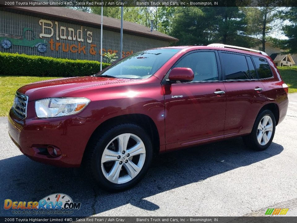 2008 Toyota Highlander Limited 4WD Salsa Red Pearl / Ash Gray Photo #1