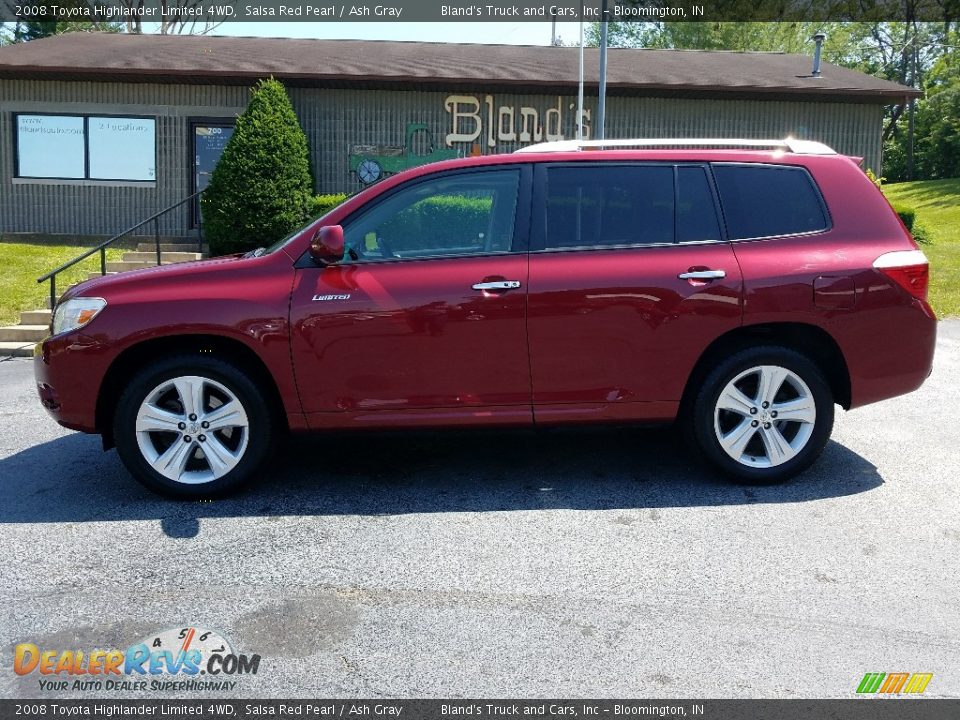 2008 Toyota Highlander Limited 4WD Salsa Red Pearl / Ash Gray Photo #2