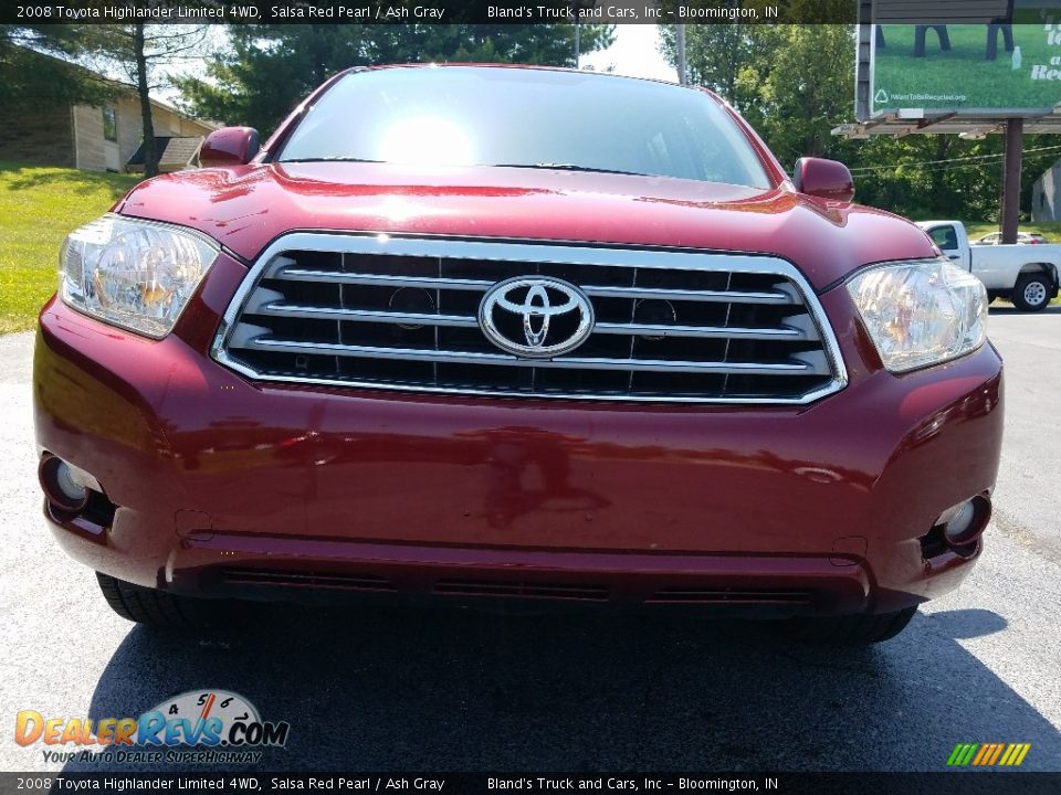 2008 Toyota Highlander Limited 4WD Salsa Red Pearl / Ash Gray Photo #11