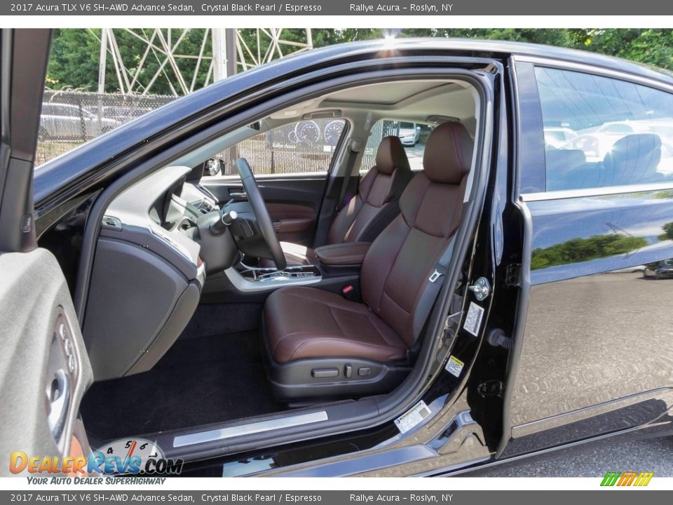 Front Seat of 2017 Acura TLX V6 SH-AWD Advance Sedan Photo #9