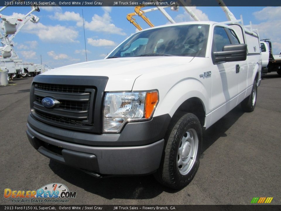 2013 Ford F150 XL SuperCab Oxford White / Steel Gray Photo #1