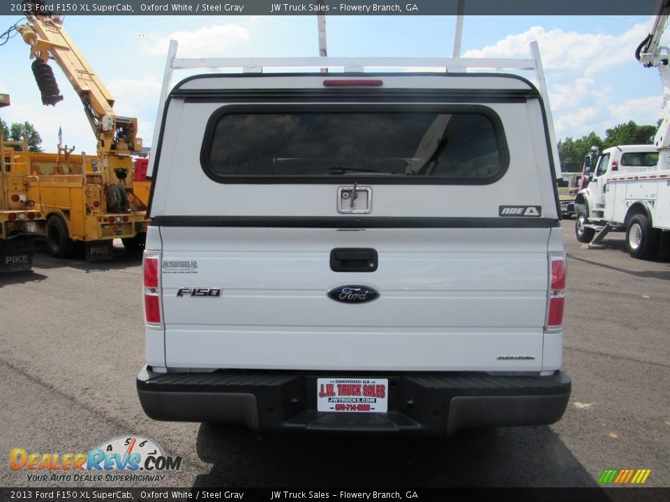 2013 Ford F150 XL SuperCab Oxford White / Steel Gray Photo #5