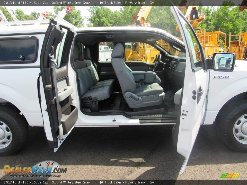 2013 Ford F150 XL SuperCab Oxford White / Steel Gray Photo #12