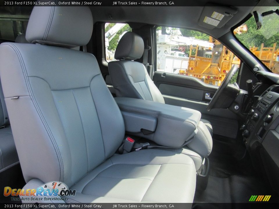2013 Ford F150 XL SuperCab Oxford White / Steel Gray Photo #15