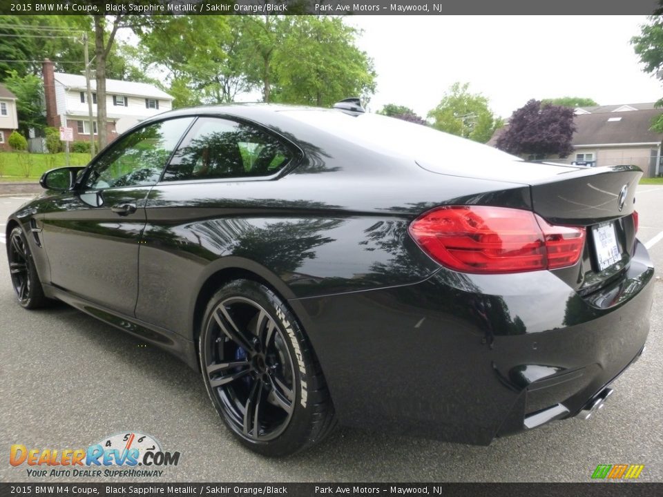 2015 BMW M4 Coupe Black Sapphire Metallic / Sakhir Orange/Black Photo #3